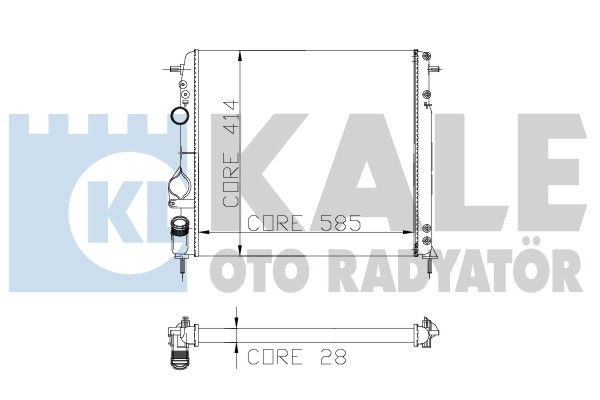 KALE OTO RADYATÖR radiatorius, variklio aušinimas 251100